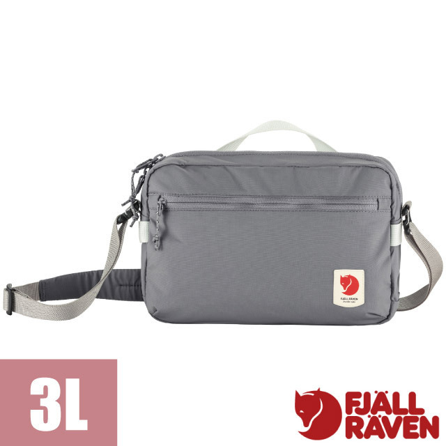 【Fjallraven 小狐狸】High Coast Crossbody 3L隨身日用斜背包/23227-016 鯊魚灰✿30E010
